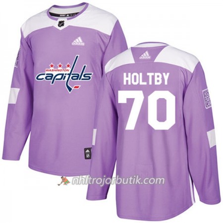 Män Ishockey Washington Capitals Tröja Braden Holtby 70 Adidas 2017-2018 Lila Fights Cancer Practice Authentic Män Ishockey Washington Capitals Tröja Braden Holtby 70 Adidas 2017-2018 Lila Fights Cancer Practice Authentic